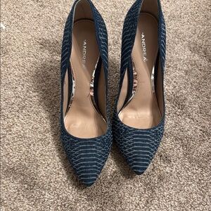 ANDREA FENZI Women's Blue Heels